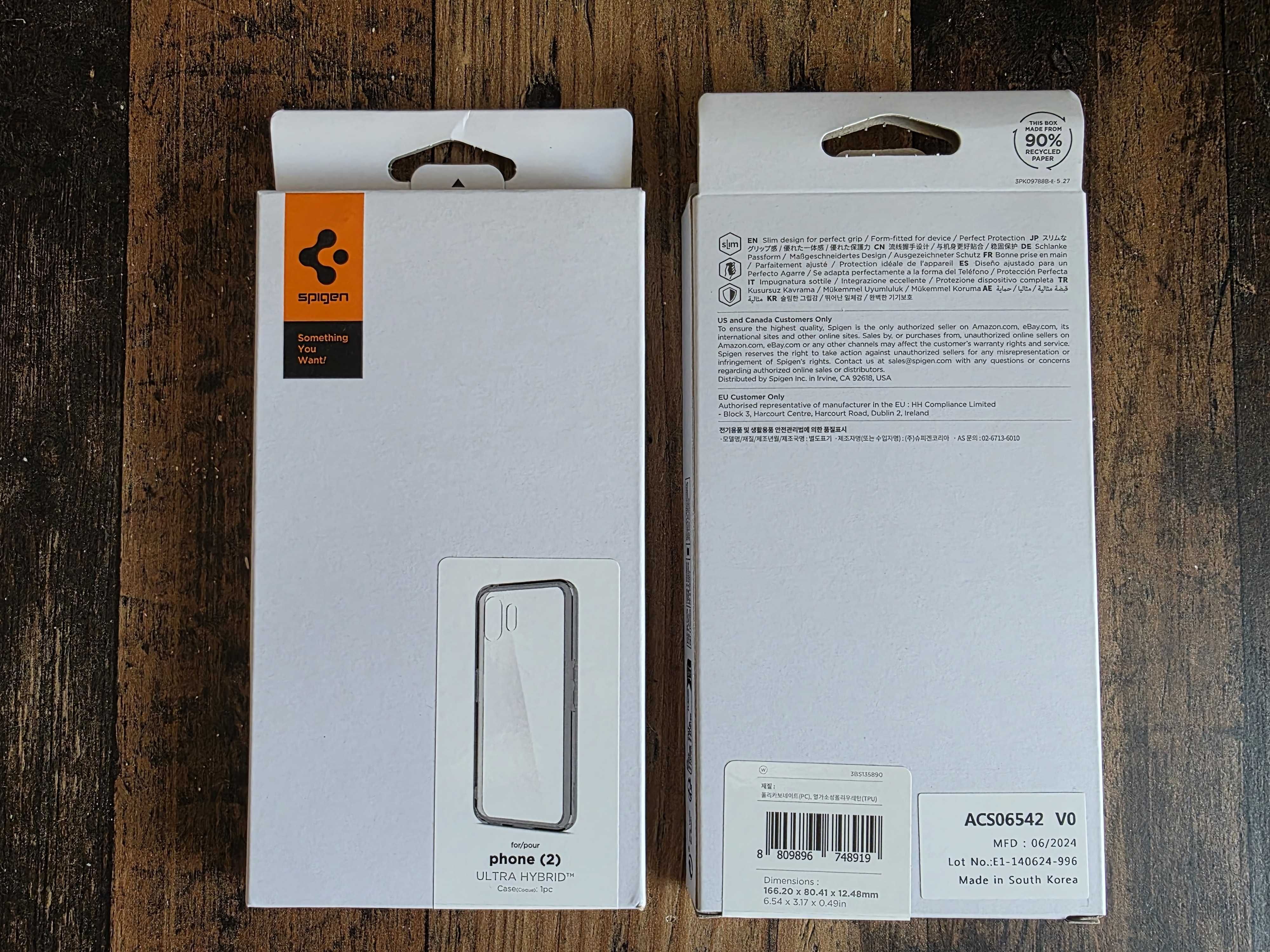Калъф за Nothing Phone (2) Spigen Hybrid Smoked