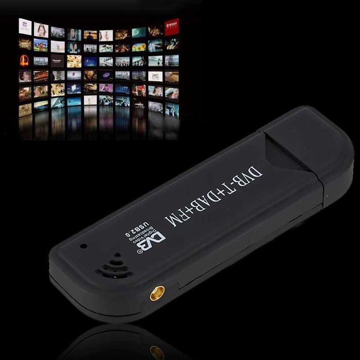 ТВ тунер за цифрова телевизия за компютър лаптоп TV антена DVB-T3 DAB