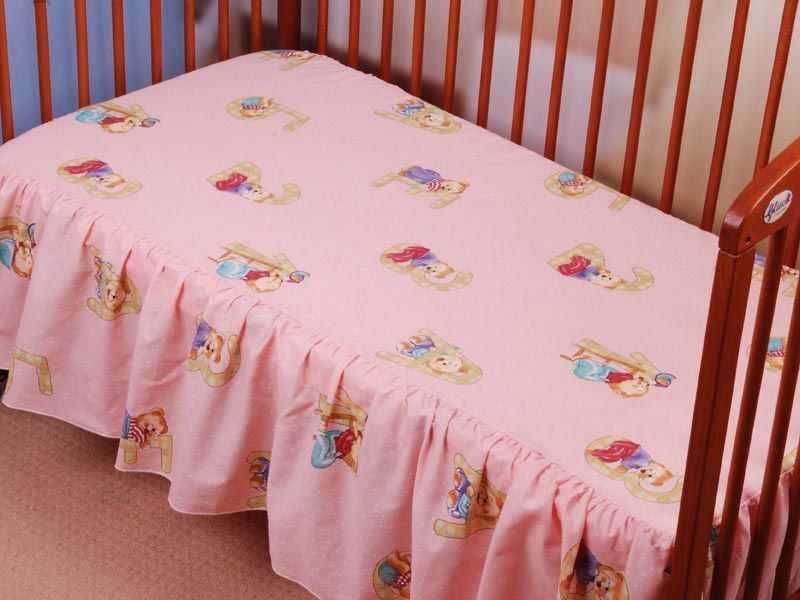 Детски чаршаф с волан, 120х60см, GLUCK