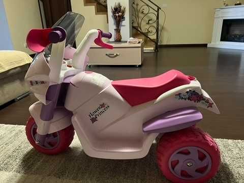 Motocicleta electrica, Peg Perego 6V, 2 ani +, Roz/Mov