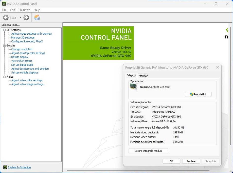PC gaming, HexaCore i5 9400F la 4,1Ghz, 16Gb ddr4, ASUS Gtx960, Win 11