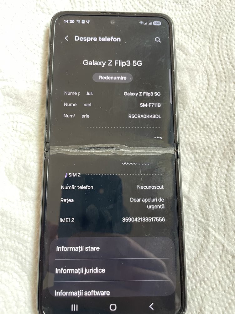 Vand Samsung galaxy Z flip 3 5 G