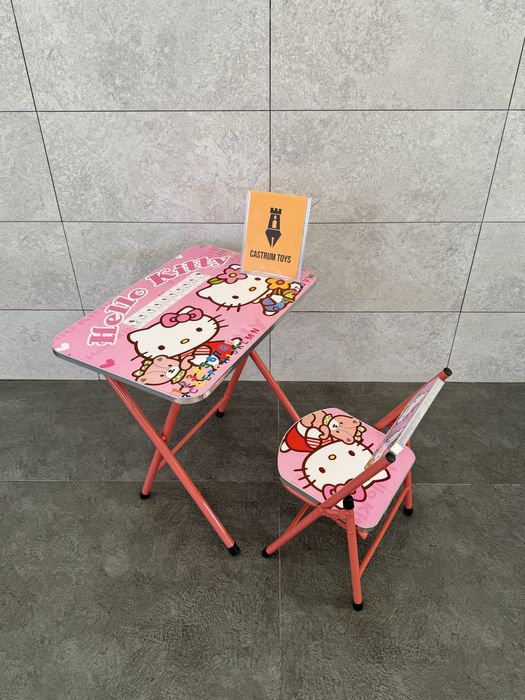 Складной детский столик со стульчико Качество очень хорошее 3-6 лет