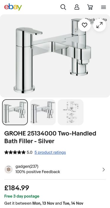 Baterie baie Grohe originala