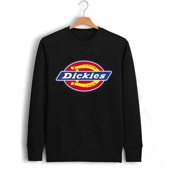 Dickie's Logo Sweater , черна блуза XL  , размер ХЛ  - DICKIES