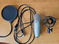 Продам комплект: студийный микрофон, паук, поп-фильтр, кабель XLR