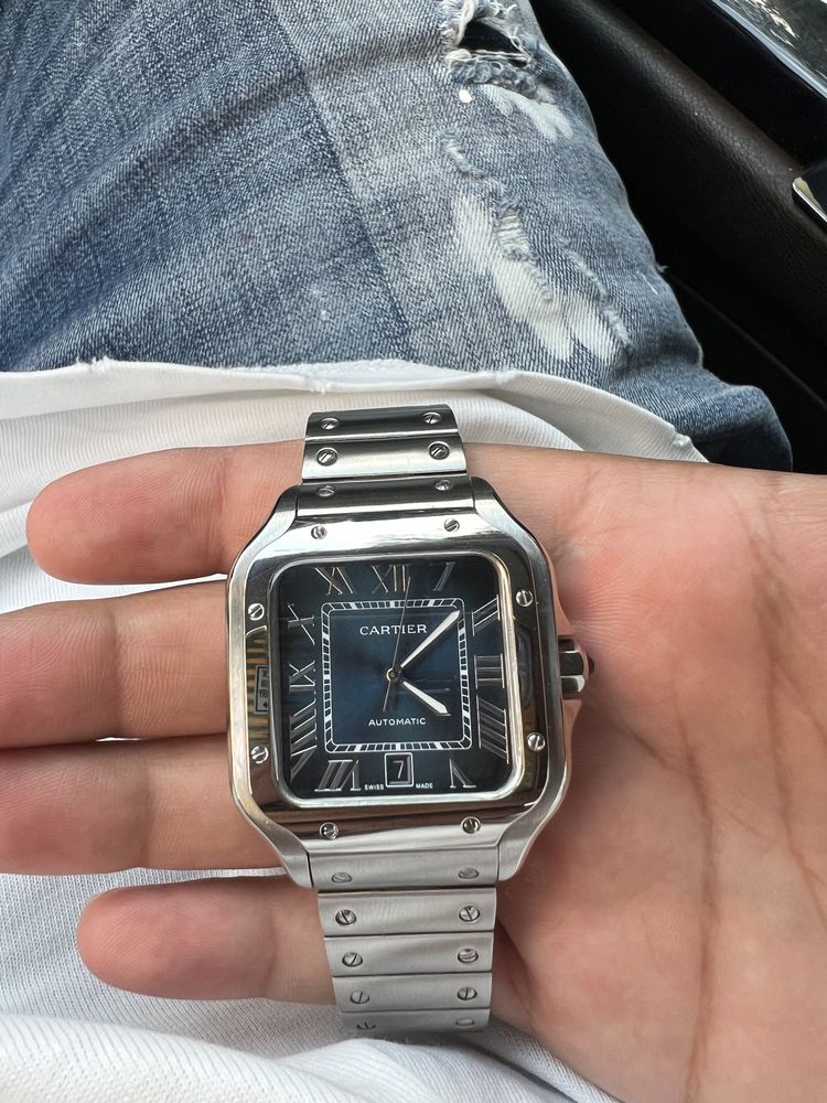 Cartier Santos Blue Dial