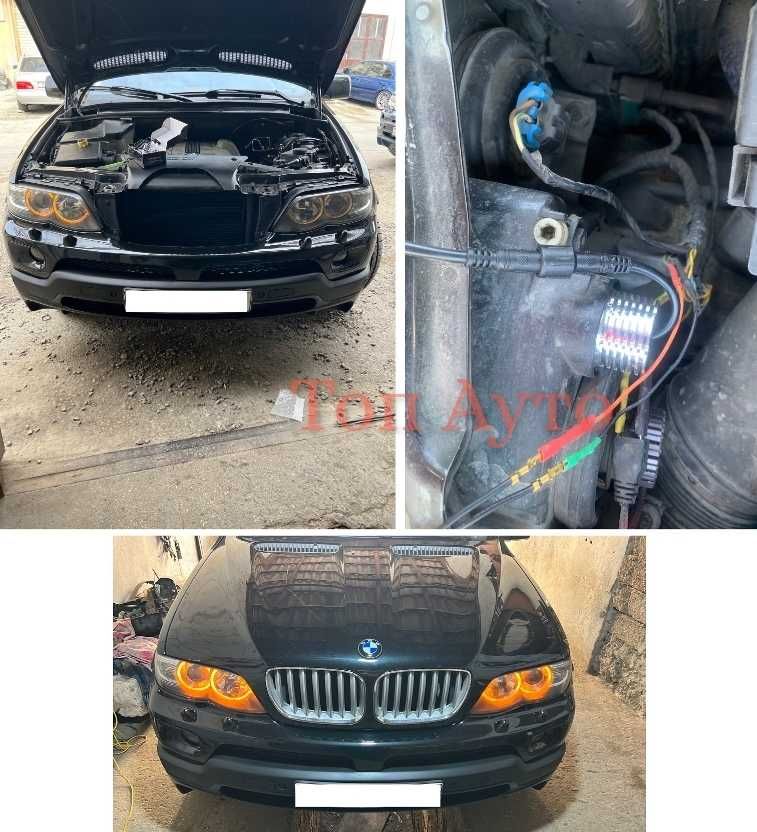 Лед Ангелски Очи BMW 2 х 60W Е39 Е53 Е60 Е61 Е63 Е64 Е65 Е66 Е87