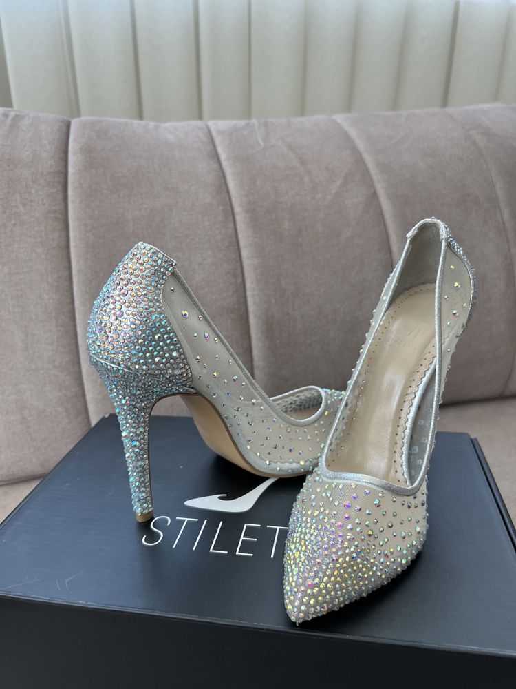 Дамски обувки Stiletto Silver Rain