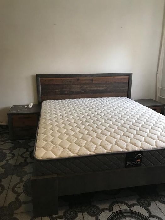 Pat Somiera Saltea Diamond 160x200 cu 2 noptiere Aramis MOBEXPERT