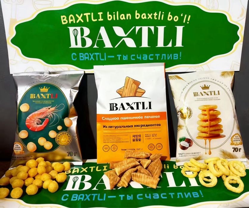 BAXTLI кукуруз ва печеньелари