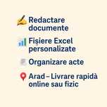 Redactare documente & fișiere Excel personalizate – Arad