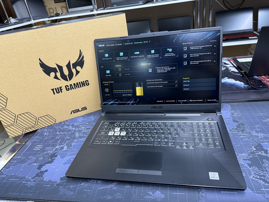 Игровой Asus TUF Gaming F17 - Core i5-10300H/16Gb/512Gb/GTX1650Ti