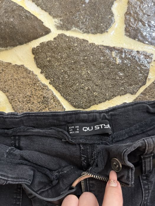 Fustă din denim neagra