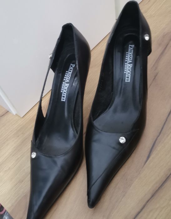 Pantofi din piele pentru Dama Patrizi Rigotti ,, Negr,"37