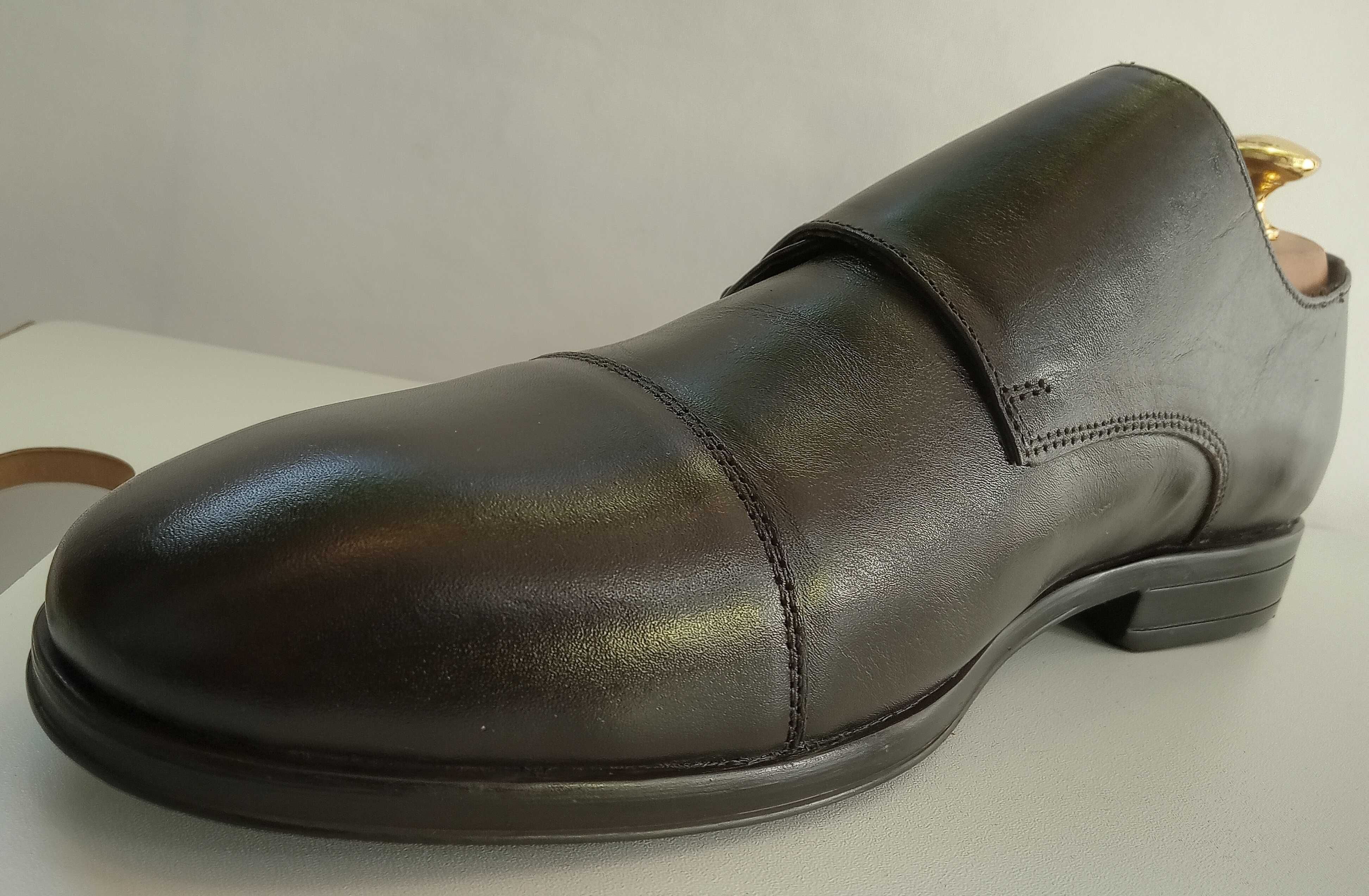 Pantofi monk 43 42  premium Migato NOI piele naturala moale