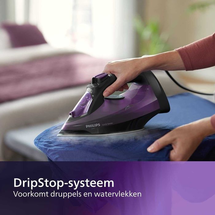 Парна ютия Philips 5000 Series DST5030/80, 0,32л, 2400W Виолетов