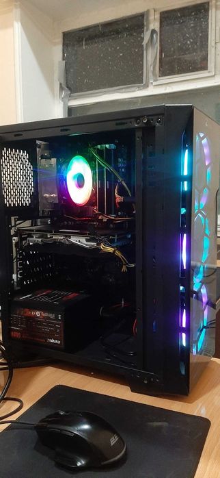 i7-4790 + RX 580 8gb + 16GB RAM + 512GB SSD / Moshniy Gaming RGB PC!