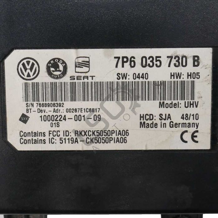 Bluetooth модул Volkswagen Tiguan I 2007-2015 ID:148049