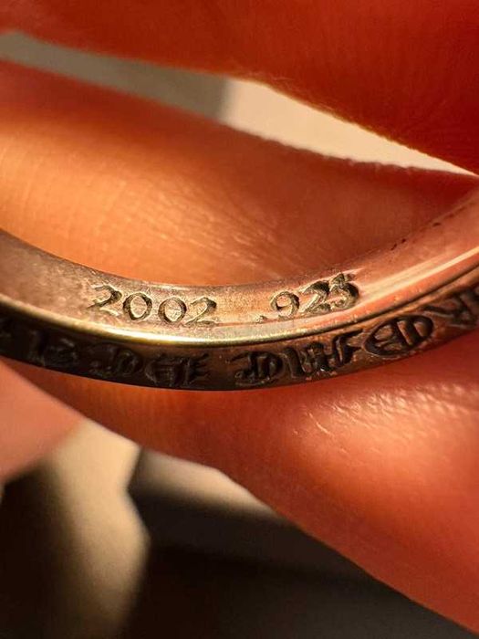 Chrome Hearts Rolling Stones Tounge “Bitch” 2002 Silver Spacer Ring