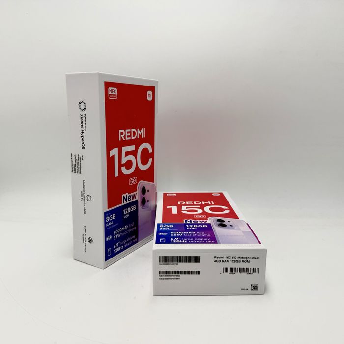 Xiaomi Redmi 15C 5G 4GB RAM 128GB Midnight Black