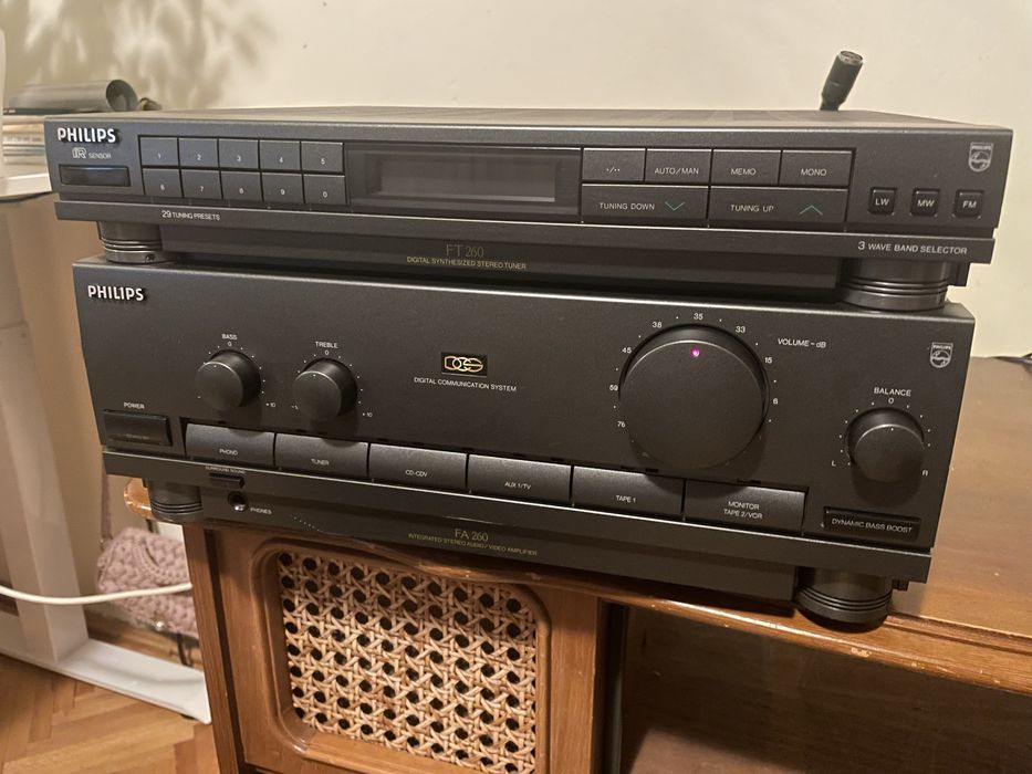 Vand Statie Philips FA260 + Tuner FT260 - Vintage Hi-Fi de colectie