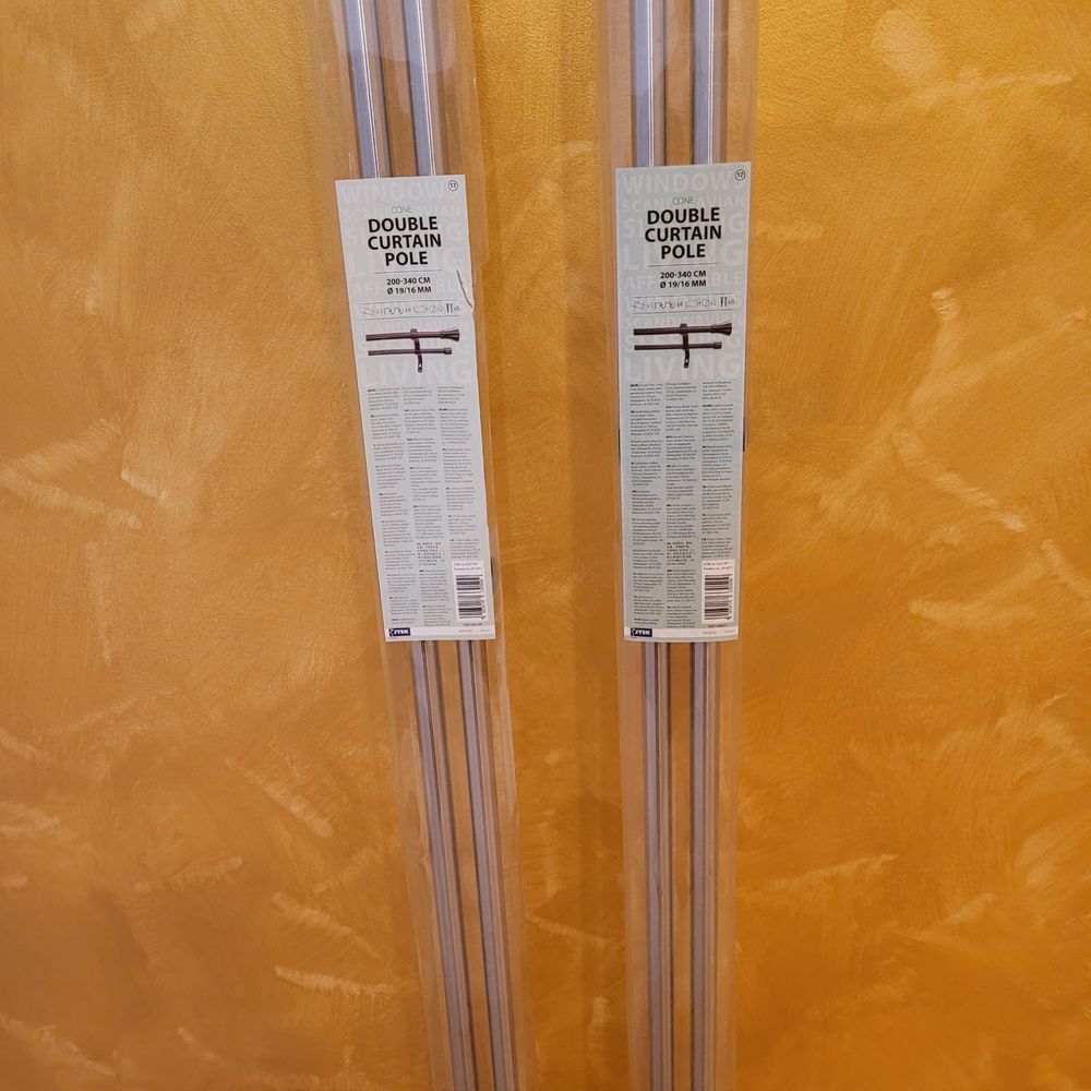 Bare duble pentru perdea extensibile – NOI, 200-340 cm