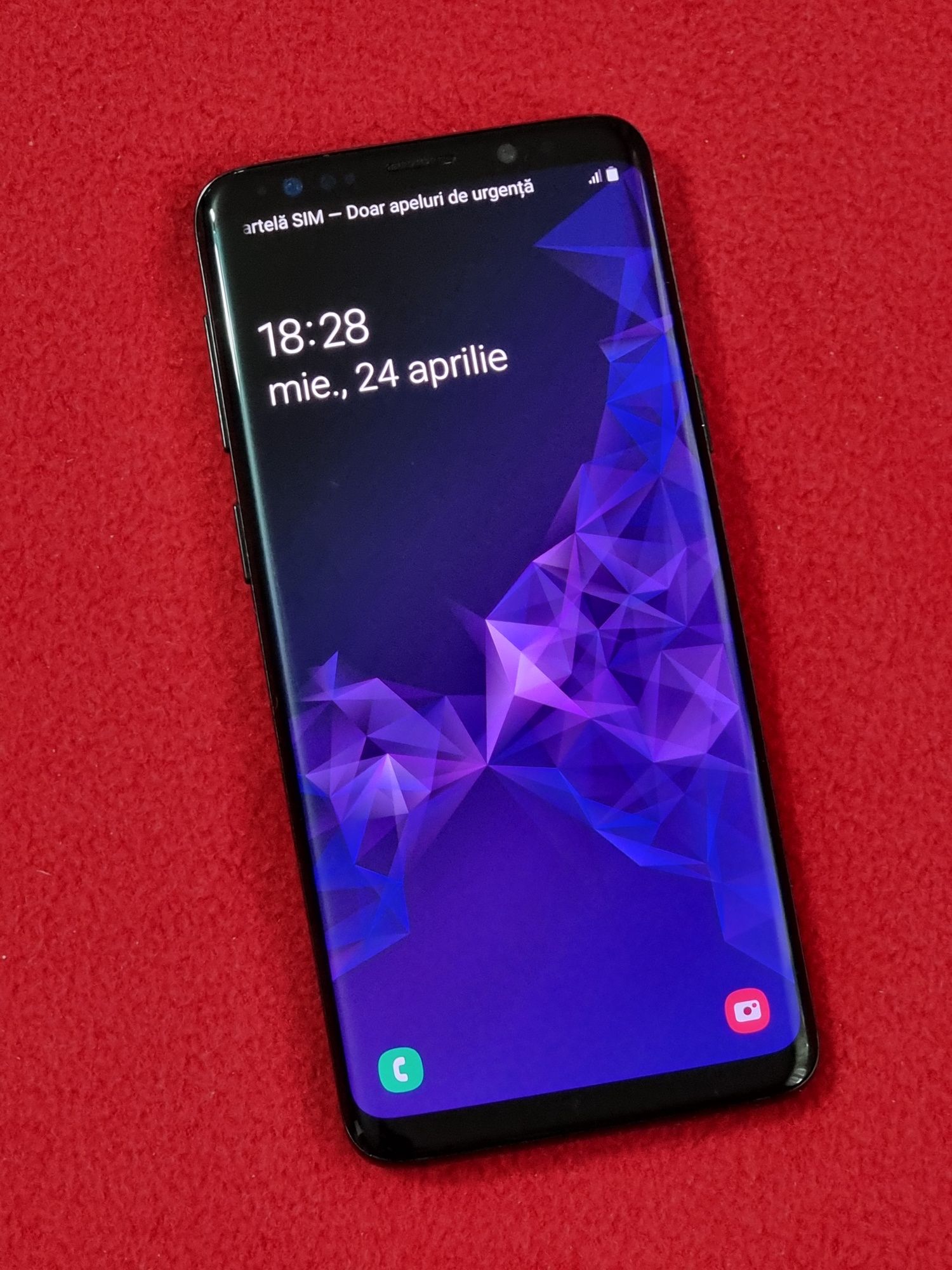 Samsung Galaxy S9 Negru 64Gb, Impecabil, Liber de rețea. Pret 800 lei.