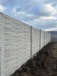 Placi de gard și stalpi / capace de gard /prefabricate din beton