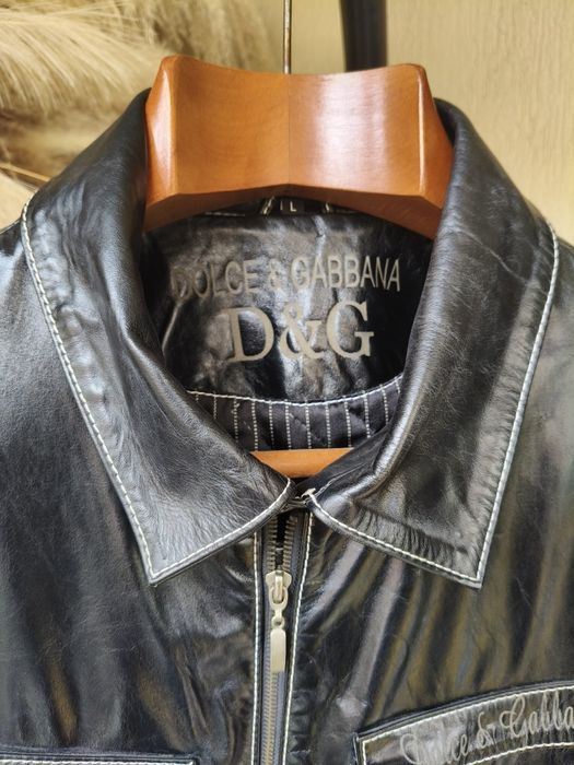 Geacă din piele Dolce&Gabbana Ediție Limitată