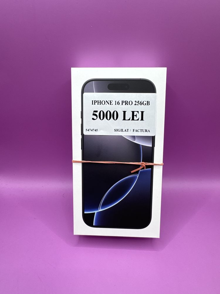 Iphone 16 Pro 256gb Sigilat/Factura •Matei Amanet Crangasi•54747