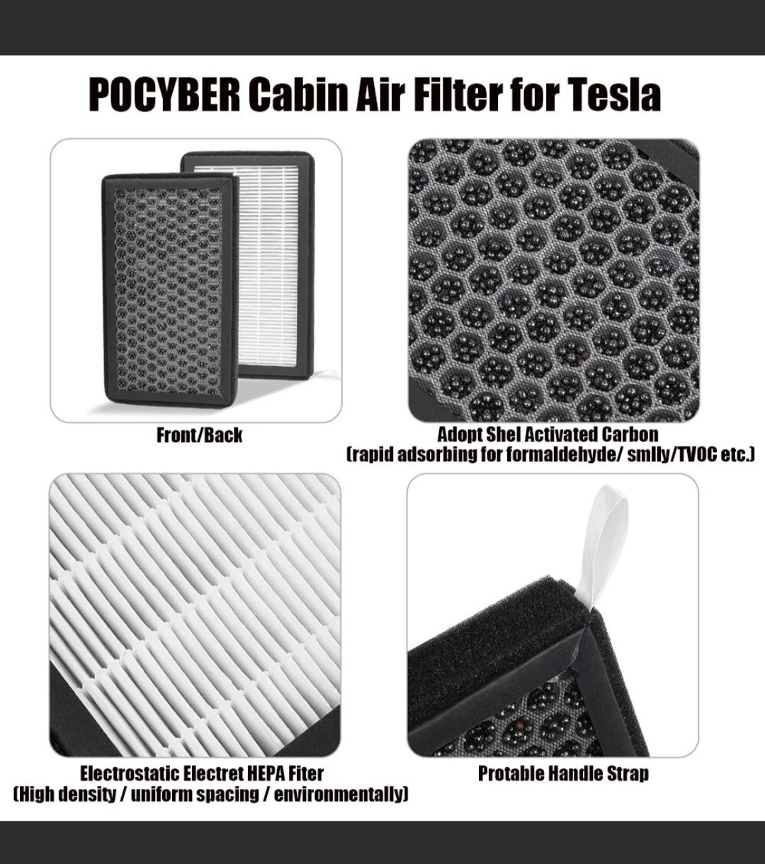 Tesla Model 3 Model Y Air Filter HEPA