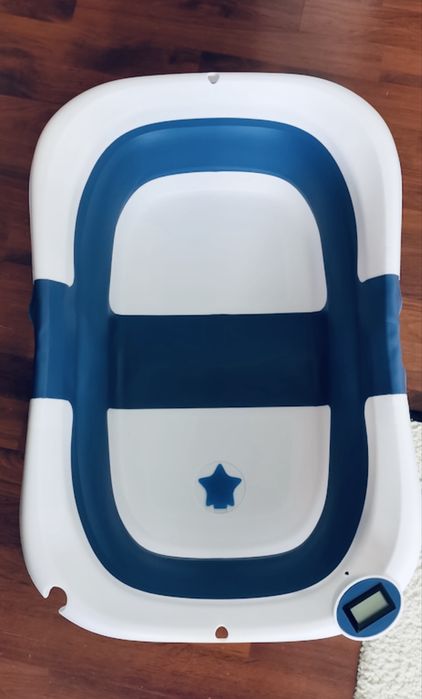 Cadita bebe baie cu termometru digital