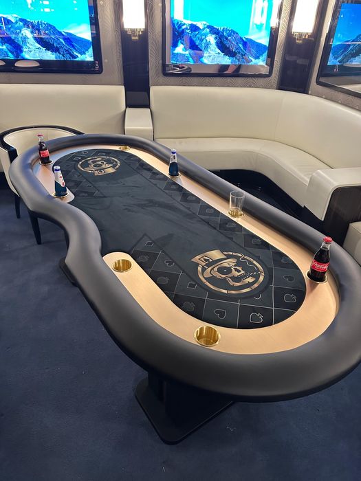Masa poker customizata ultra lux stoc CustomTables.eu