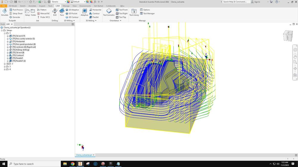 Realizez programe CNC pentru freza