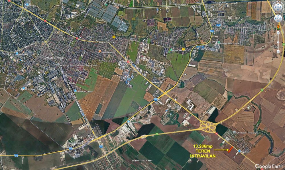13.286mp teren intravilan cu proiect hala si birouri A0/DN4 Popesti