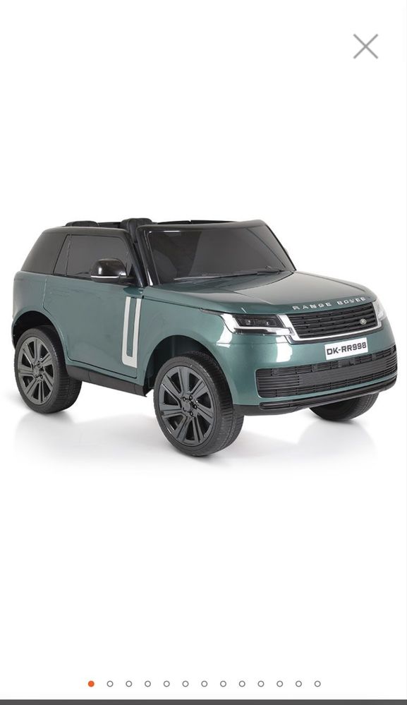 Акумулаторен джип Range Rover зелен металик