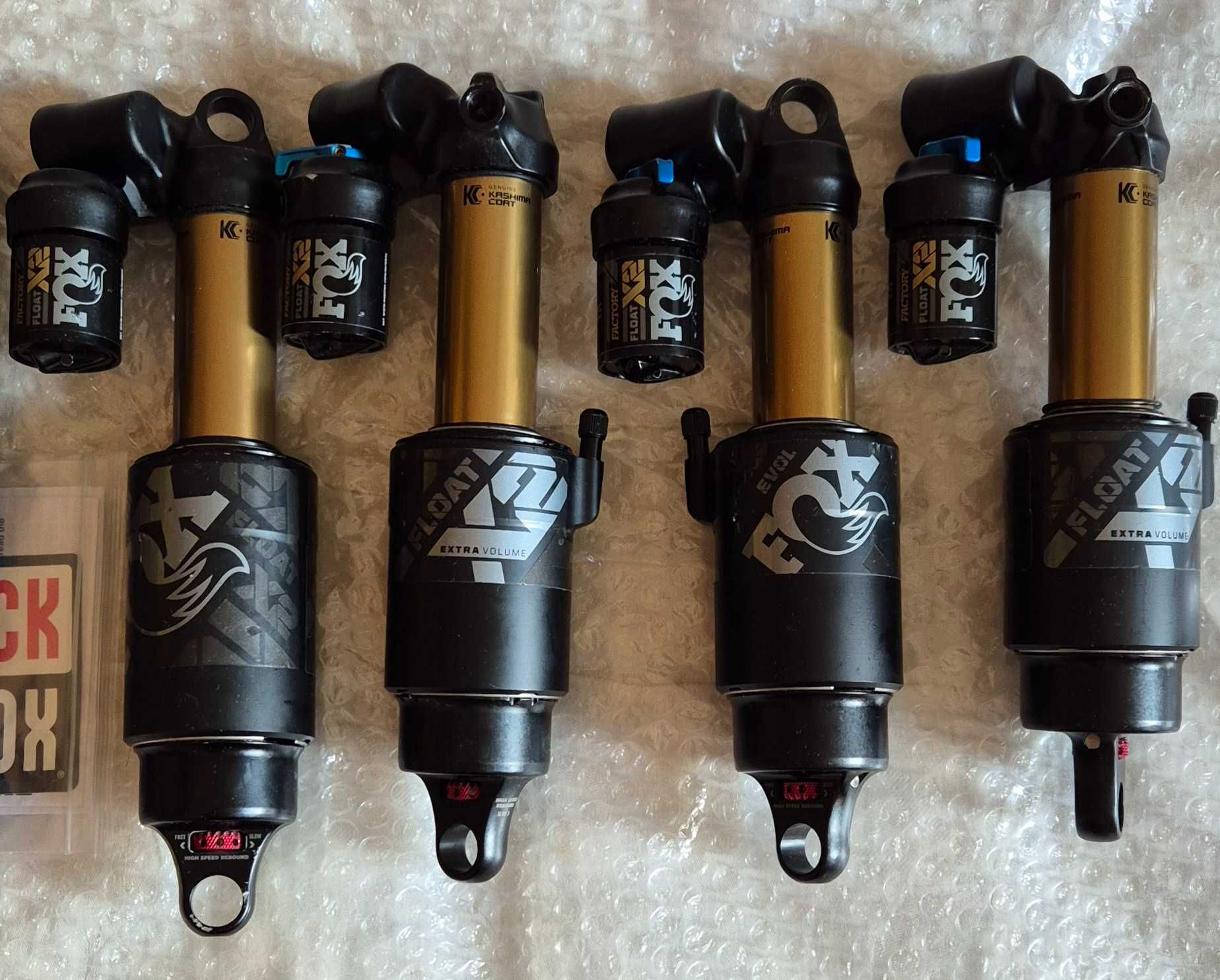 Нови Ohlins, Rock Shox, Fox DHX, X2 210, 205, 225, 230 и 250 размери.
