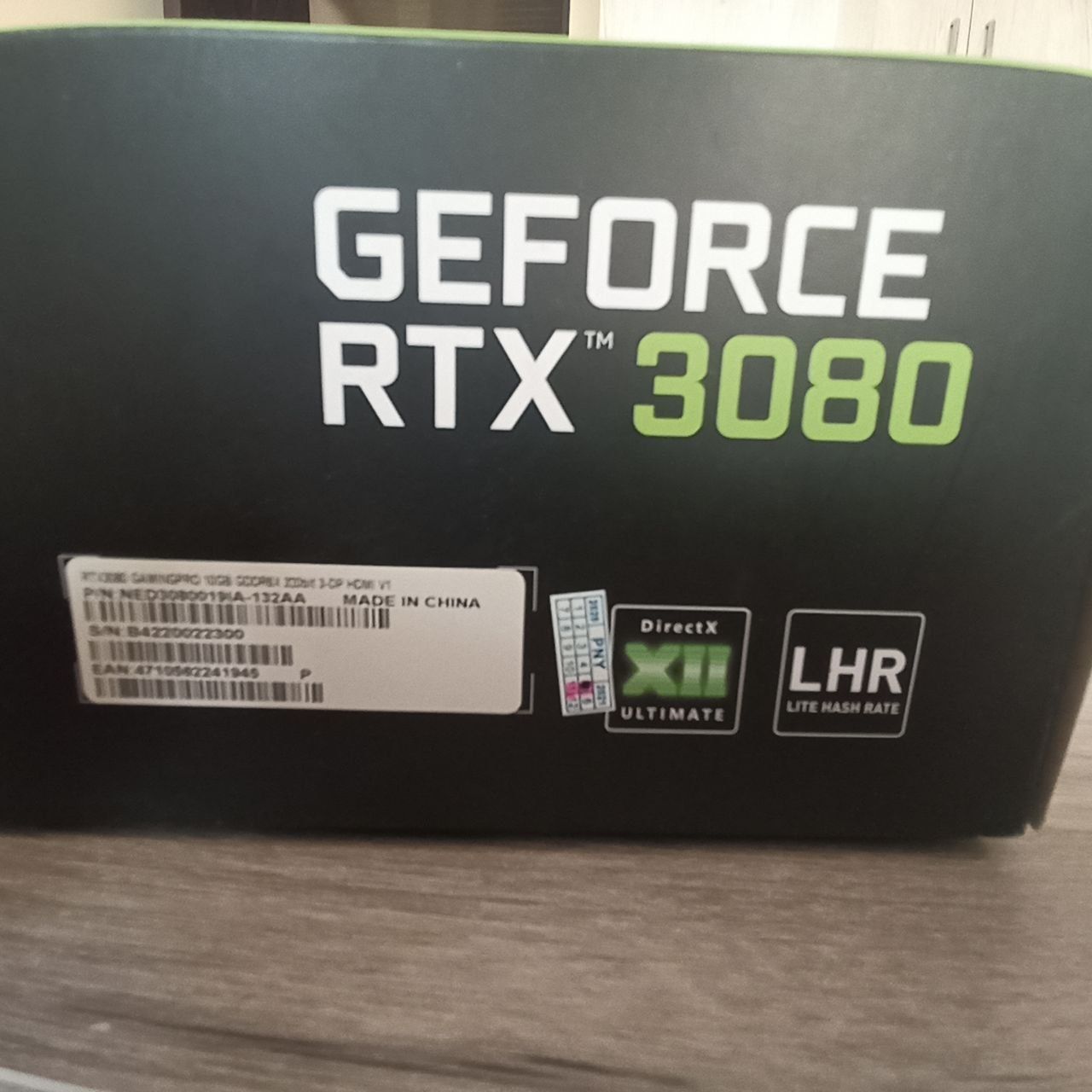 Продаю игровую видеокарту Palit GEFORCE RTX 3080,
