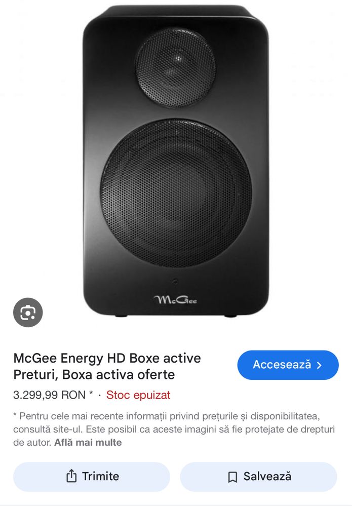Vand boxe active Mc Gee Energy NOI