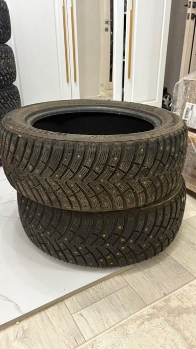 NEXEN 225/55/17  2 шины зимние(с шипами)