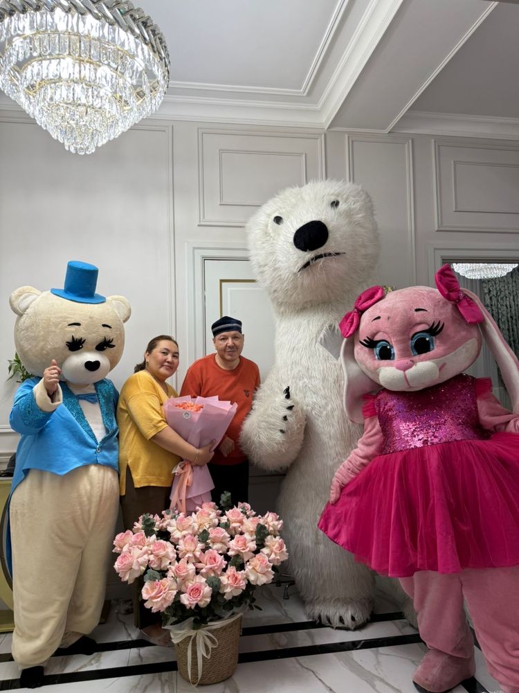 Тедди мишки Аниматоры Белы мишка