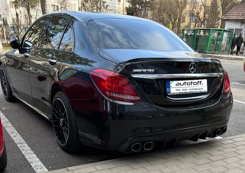 Difuzor bara spate Mercedes W205 S205 C-Class (14-20) model C43 AMG Black