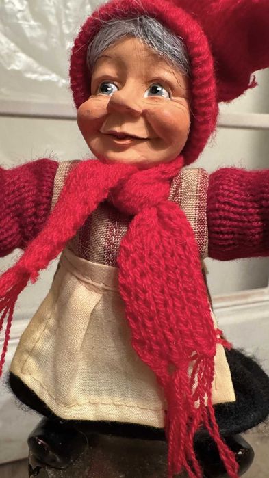 Paul Bonner Норвегия–Коледна  малка кукла! 1960г Коледен декор!