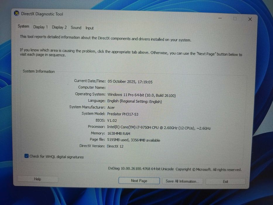 Laptop gaming Acer Predator Helios 300, display 17", nVidia RTX 2060