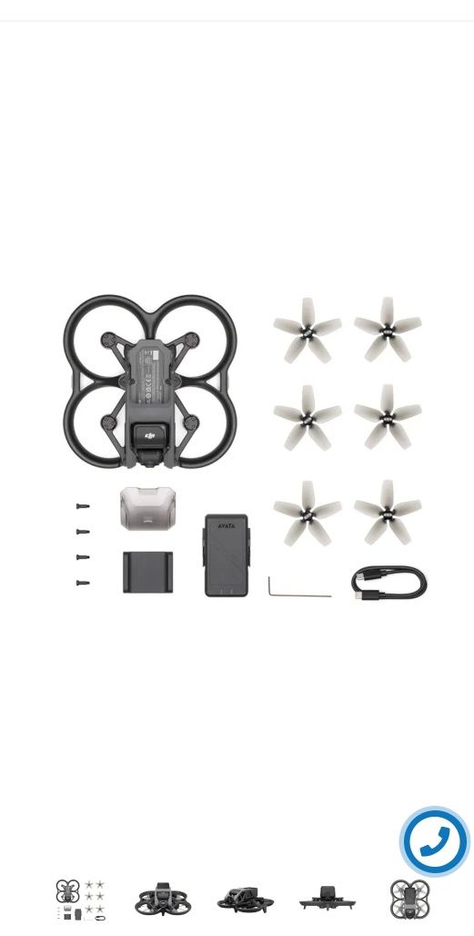 DJI Avata с батерия и перки