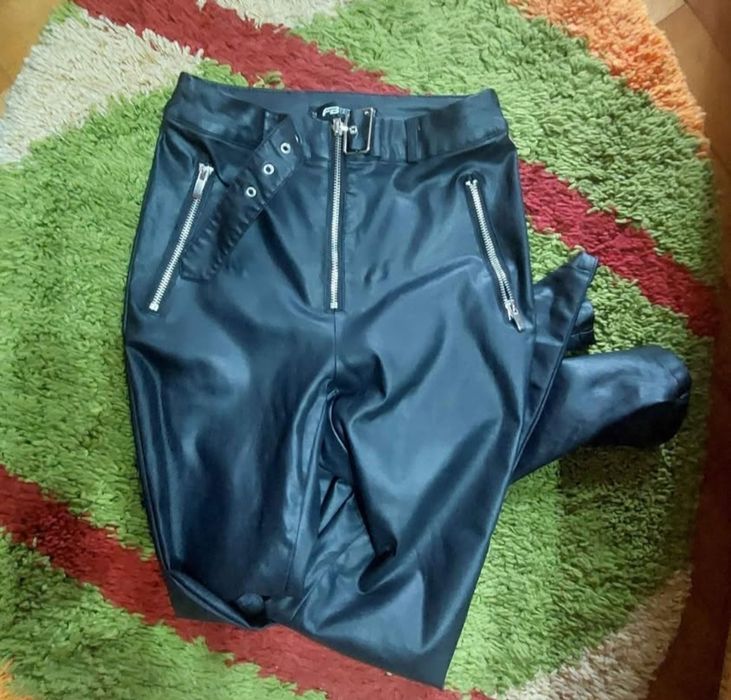Pantaloni imitație piele FB SISTER, mărime S