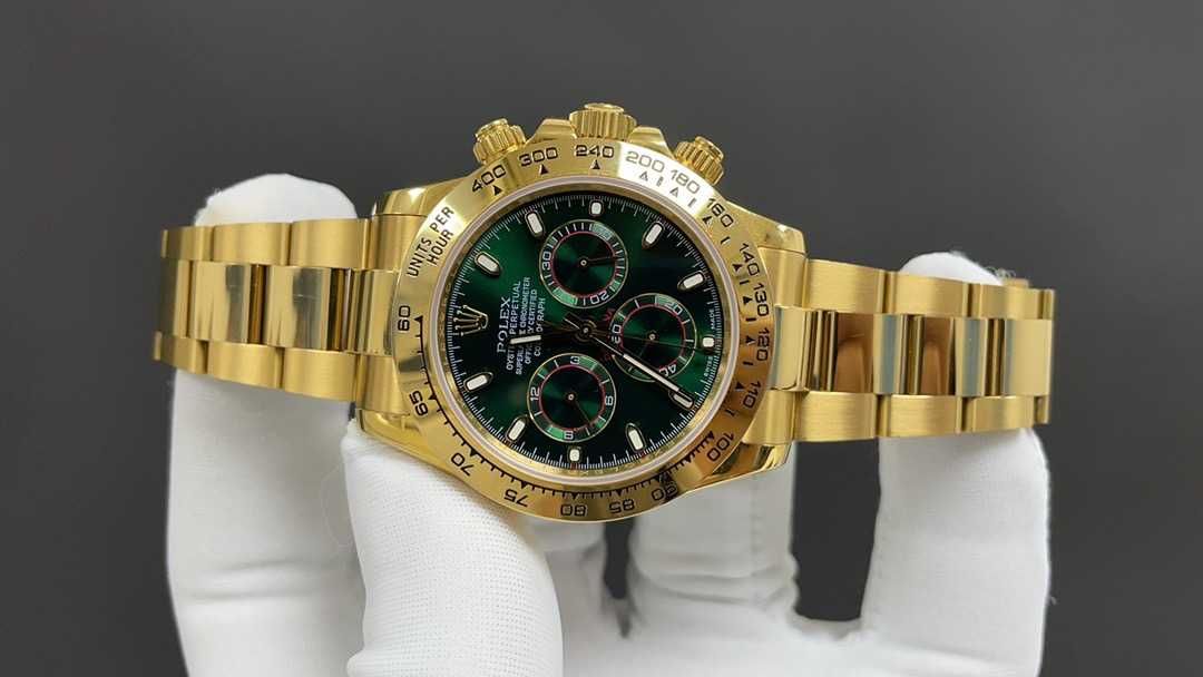 Rolex Daytona Green / gold 750