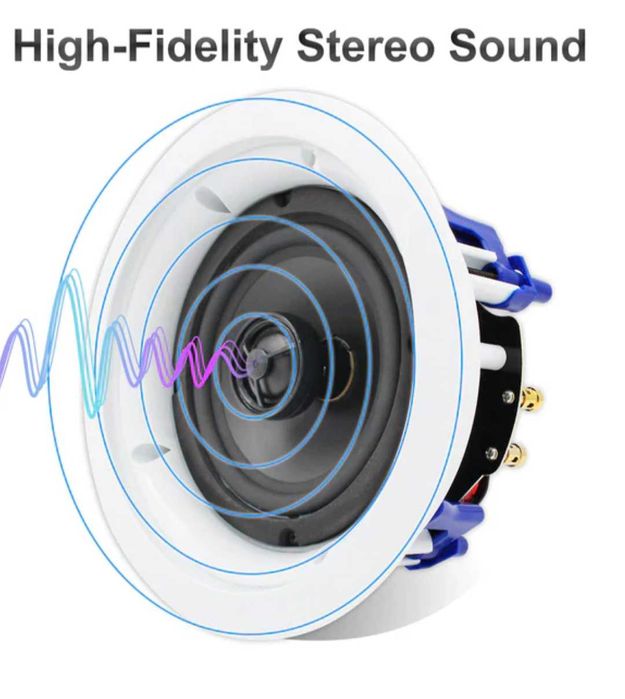 Herdio 5.25"таванни високоговорители 300 вата 2-лентови  2 бр комплект