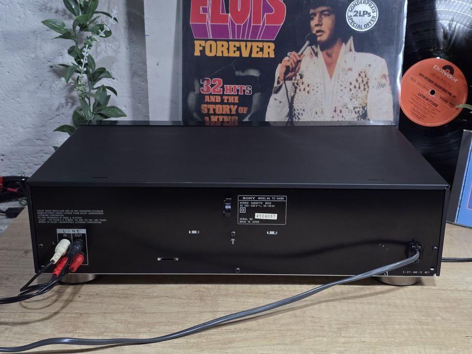 Casetofon deck SONY TC-K490, 3 head, hifi stereo, bias adjust,  Japan